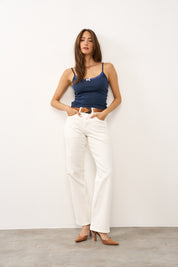 LEE ג׳ינס RIDER CLASSIC VINTAGE WHITE