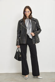 תיק עור בלה שחור