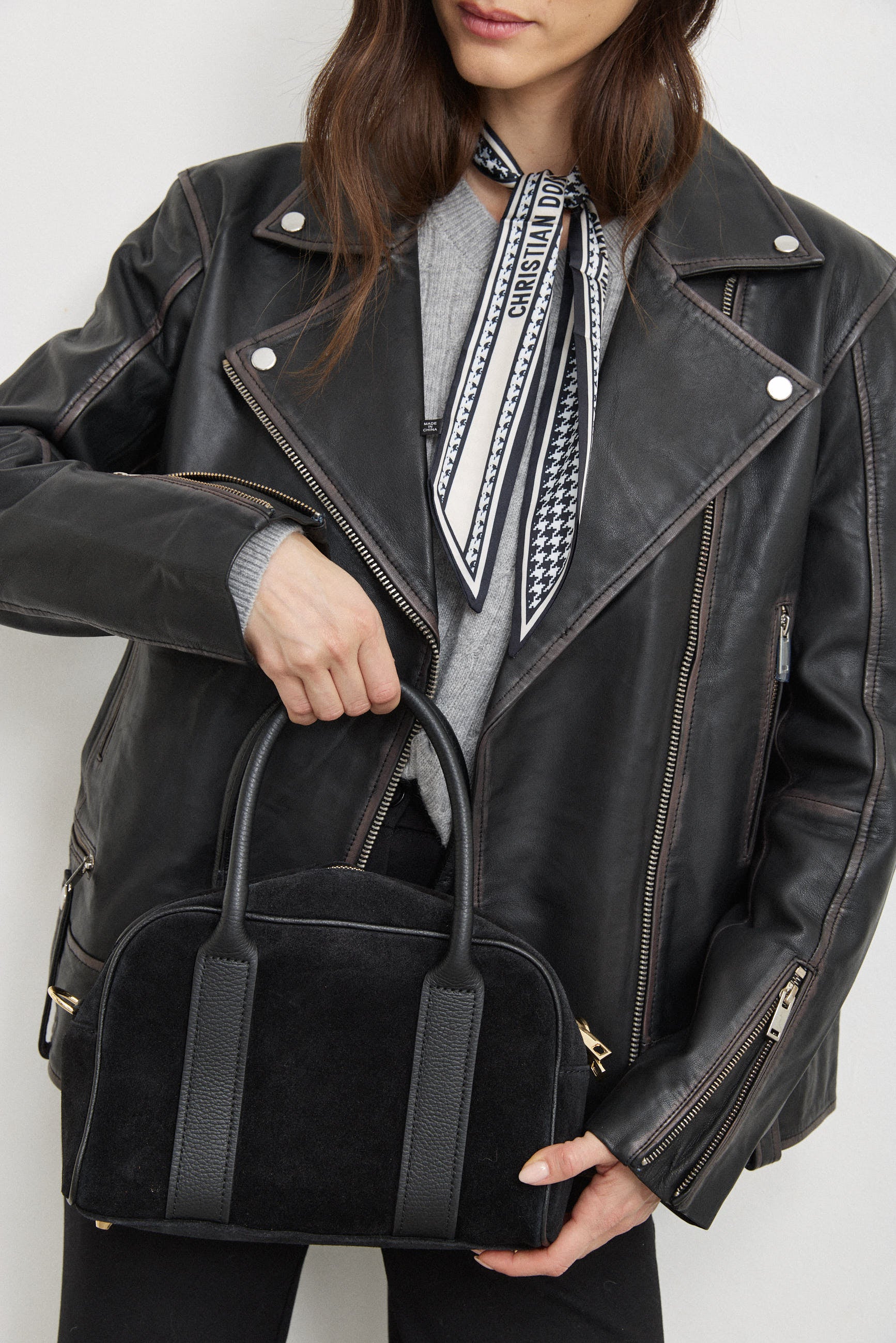 תיק עור בלה שחור