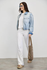 מכנסי ברנדי  לבן