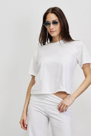 טישירט בייסיק ברנדי לבן