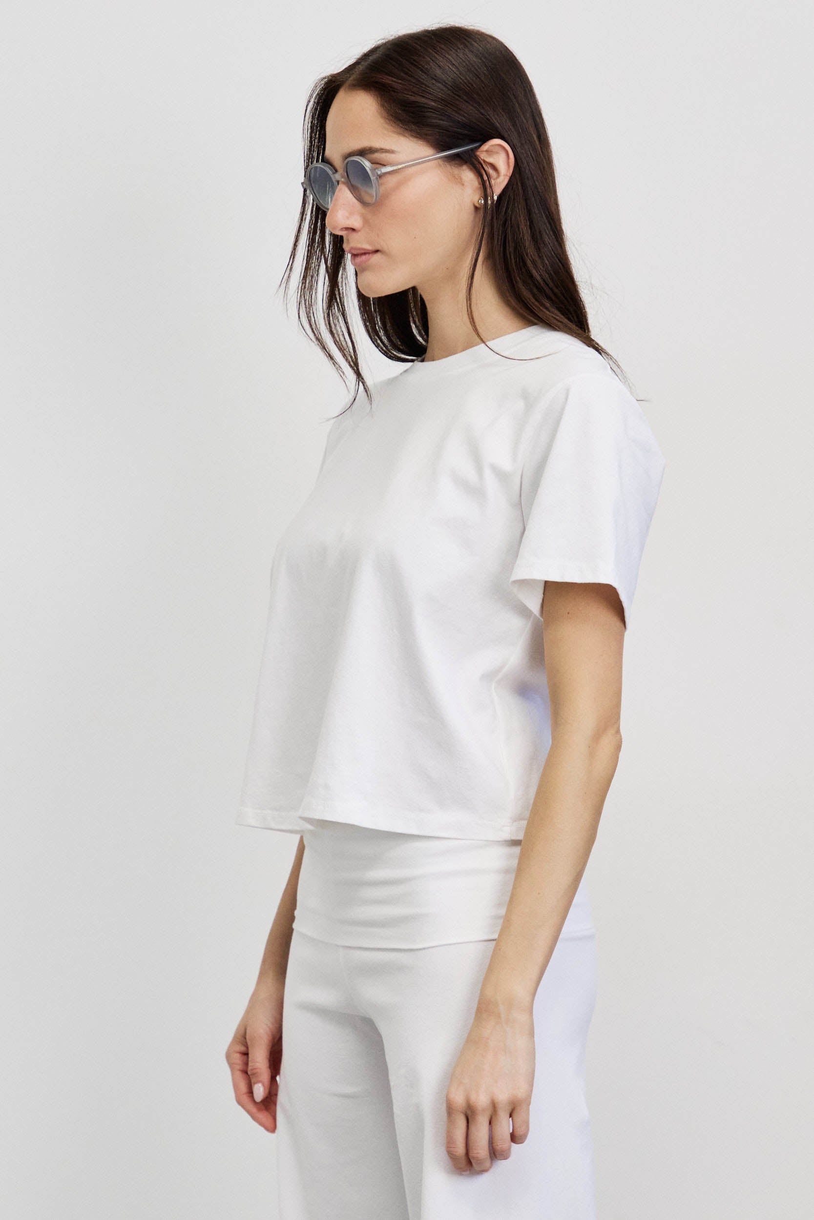 טישירט בייסיק ברנדי לבן