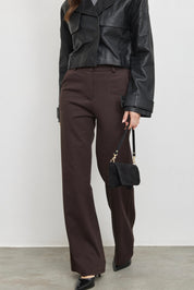 מכנסיים מחויטים רומא חום