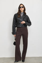 מכנסיים מחויטים רומא חום