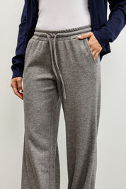 מכנסי טרנינג סריג אפור