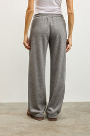 מכנסי טרנינג סריג אפור