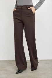 מכנסיים מחויטים רומא חום