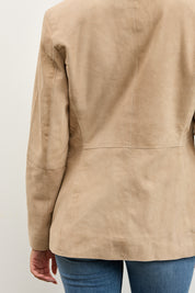 מעיל עור בז׳ NOIAN SUEDE BLAZER