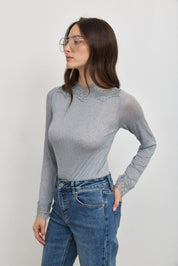 חולצת קמילה קשמיר אפור