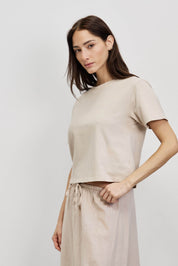 טישירט בייסיק ברנדי בז