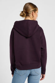 LEE ג'ינס סוויטשירט קפוצון בורדו