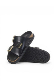 כפכפי בירקנשטוק דגם אריזונה דרופלט אבזם שחור