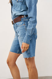 ג'ינס LEE RIDER LOOSE  SHORT כחול