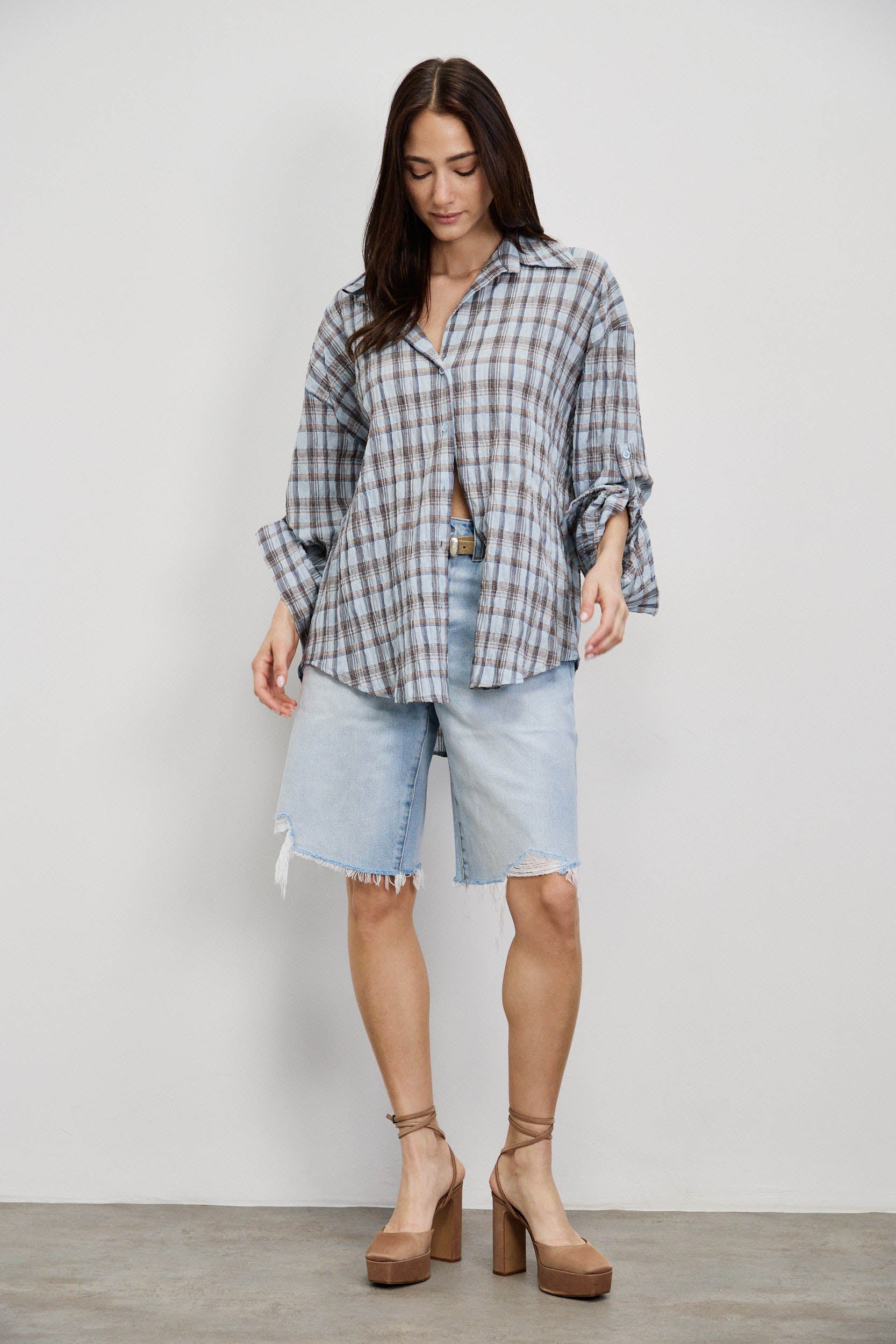 ROLLA'S ג'ינס ברמודה CHARLOTTE SHORT LAYLA BLEACH