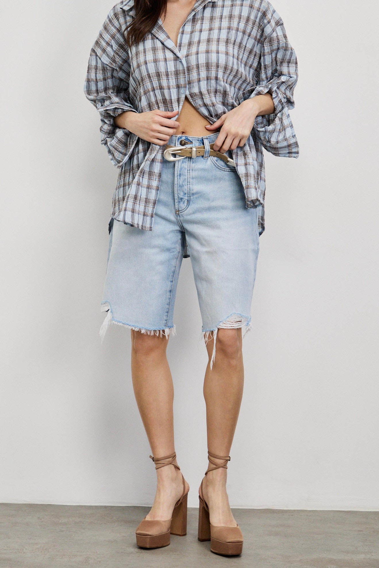 ROLLA'S ג'ינס ברמודה CHARLOTTE SHORT LAYLA BLEACH