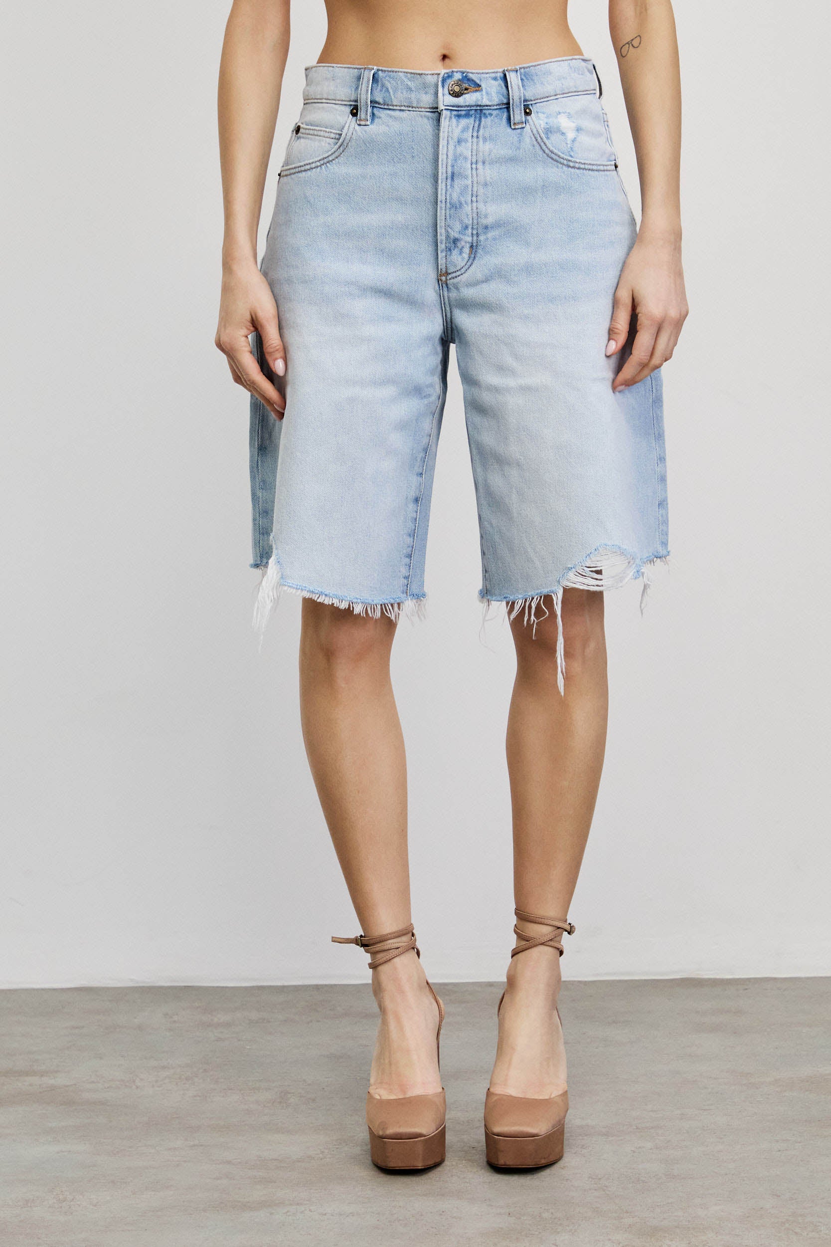 ROLLA'S ג'ינס ברמודה CHARLOTTE SHORT LAYLA BLEACH