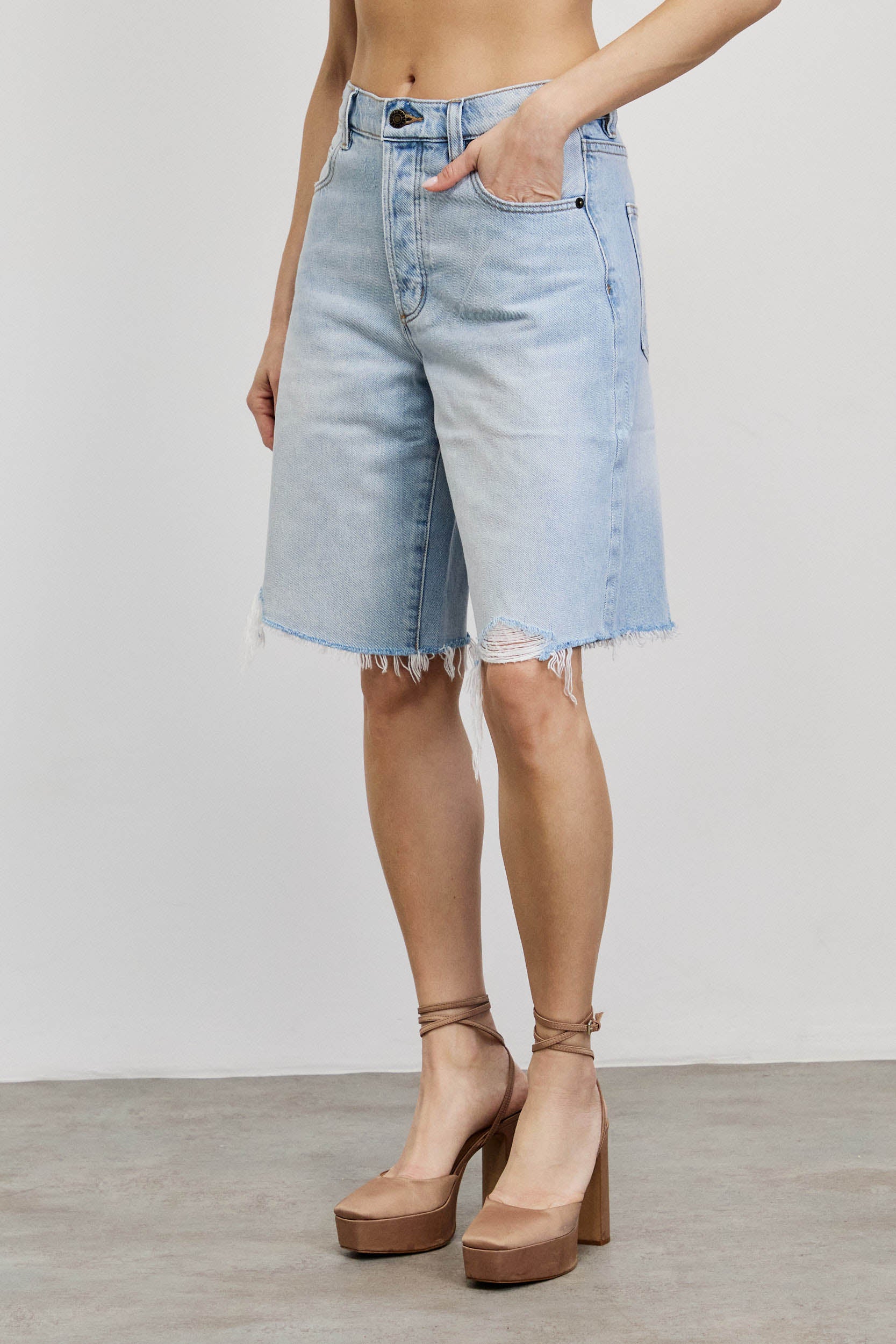 ROLLA'S ג'ינס ברמודה CHARLOTTE SHORT LAYLA BLEACH