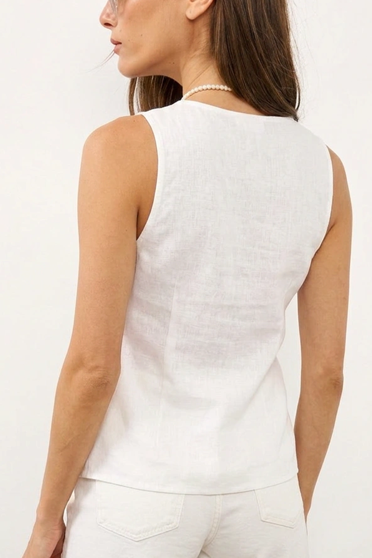 חולצת מעטפת אלי לבנה