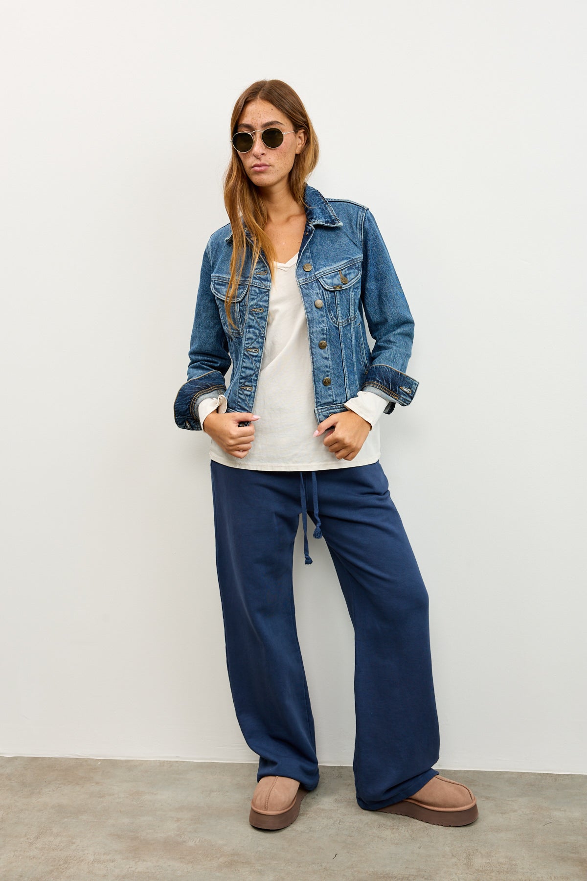 LEE ג'ינס דגם RIDER JACKET CLASSIC INDIGO