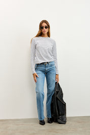 LEE ג׳ינס RIDER LOOSE BLUE KOI