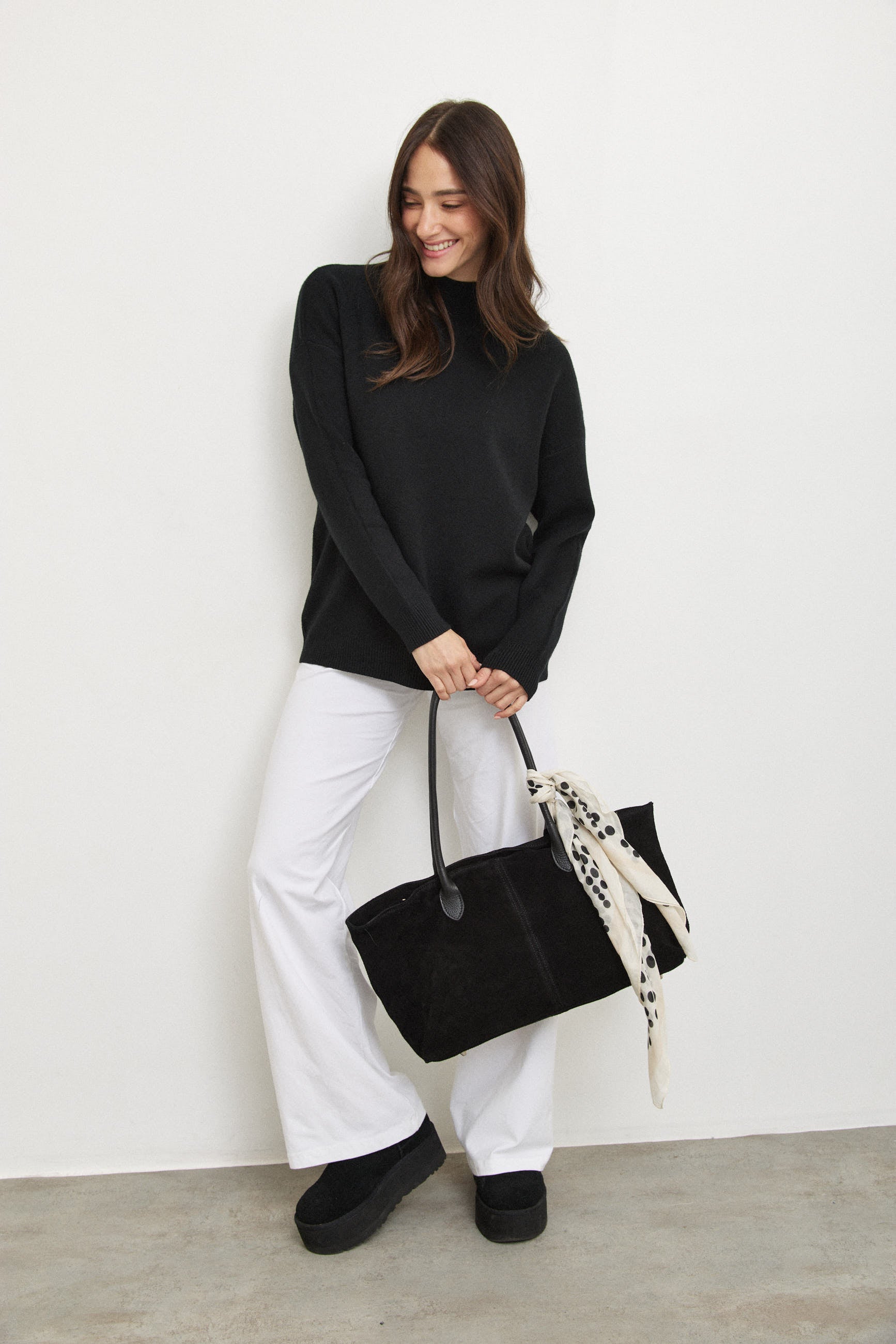 תיק עור אמליה שחור