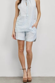 מכנסי פשתן רומא תכלת