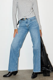 LEE ג׳ינס RIDER LOOSE BLUE KOI