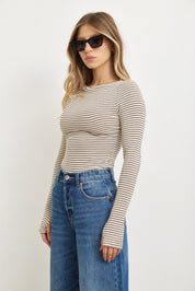 חולצת פסים לומינה בז