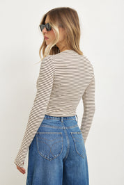 חולצת פסים לומינה בז