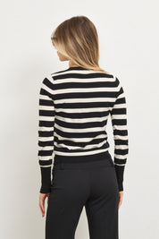 סריג ניקי פסים שחור