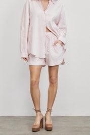 מכנסי פשתן רומא ורוד