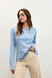 חולצת אלכס ניקי שרוול ארוך תכלת