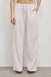 מכנסי פשתן ורוד