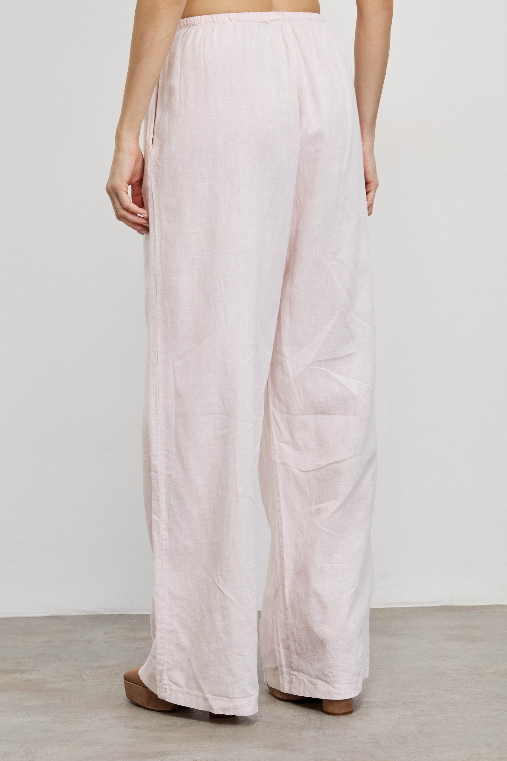 מכנסי פשתן ורוד