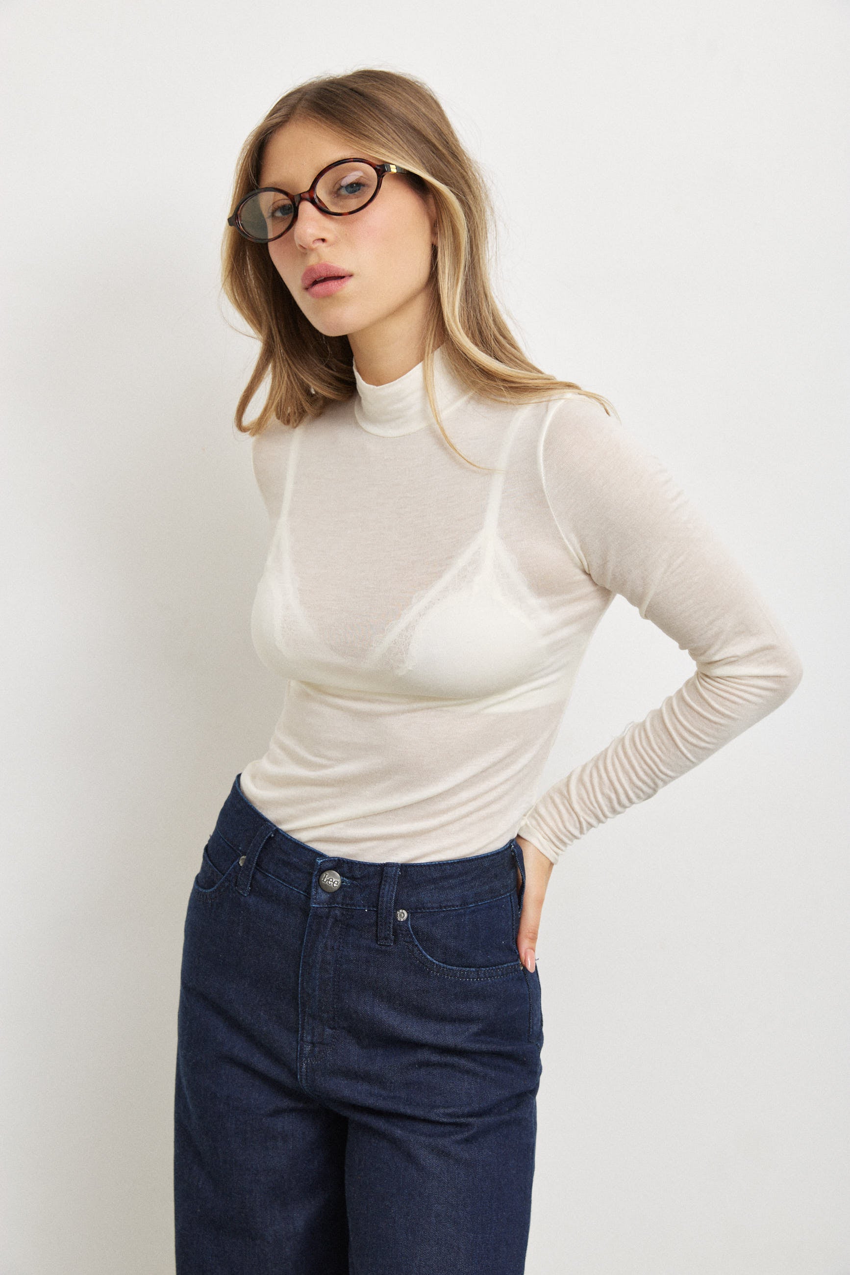 גולף אלנה קשמיר לבן