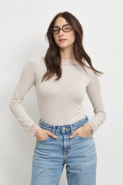 חולצת קמילה קשמיר בז