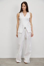 מכנסי כותנה לבן