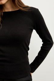 סריג ניקי ריב שחור