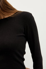 סריג ניקי ריב שחור