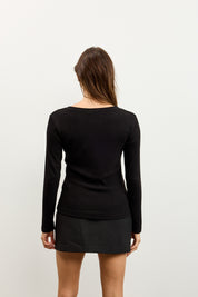 סריג ניקי ריב שחור