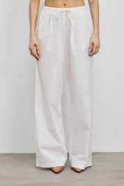 מכנסי כותנה לבן