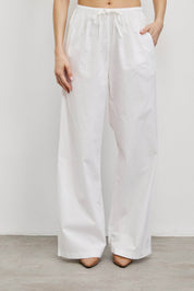 מכנסי כותנה לבן