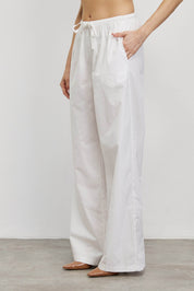 מכנסי כותנה לבן