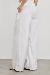 מכנסי כותנה לבן