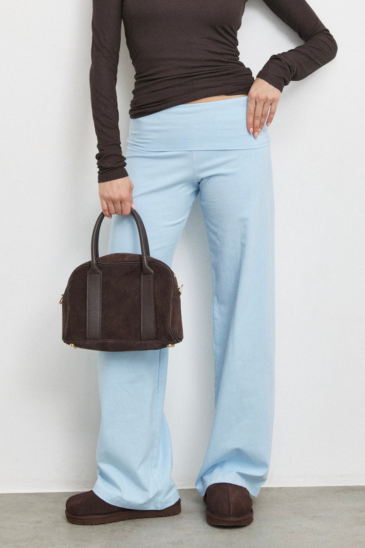 מכנסי ברנדי תכלת