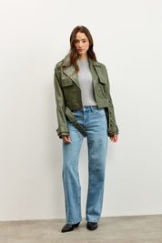 סריג ניקי ריב אפור