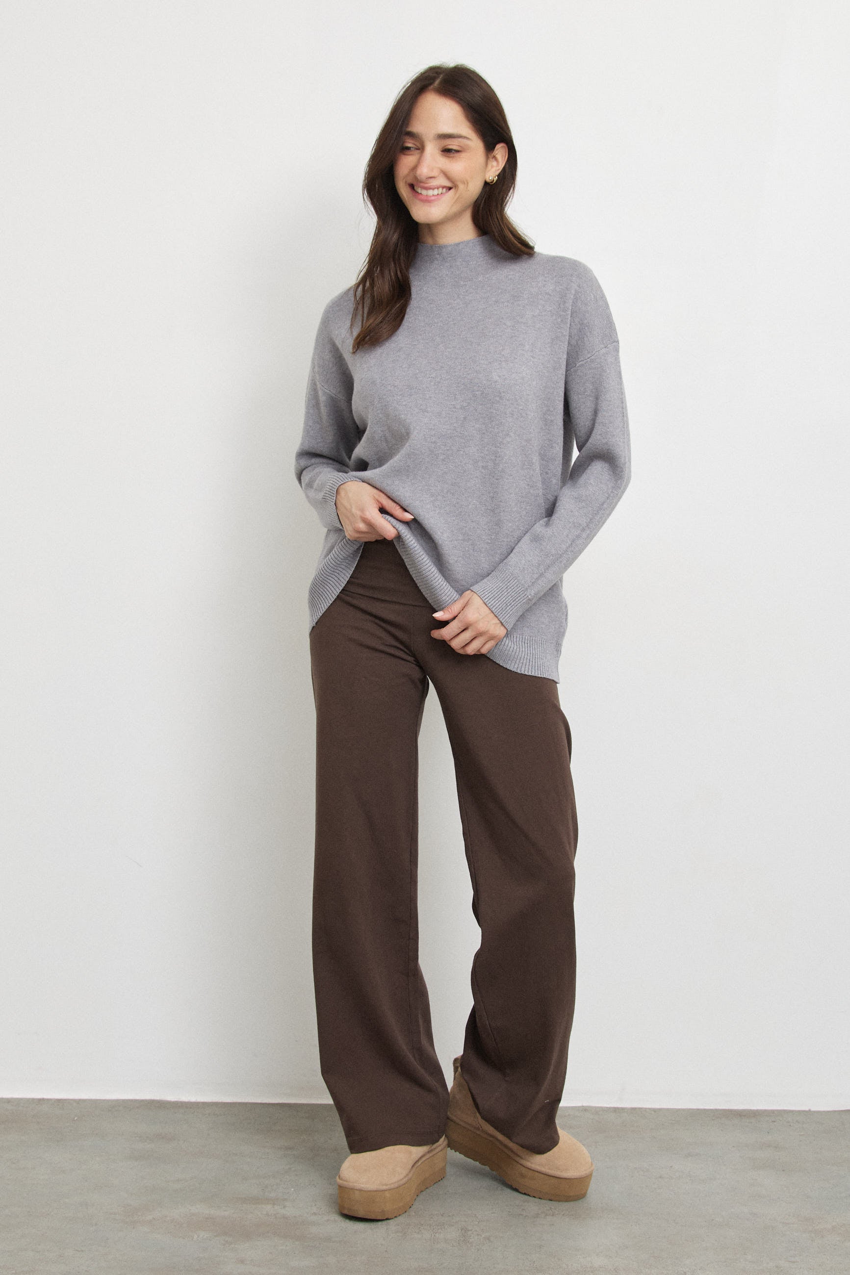 מכנסי ברנדי חום