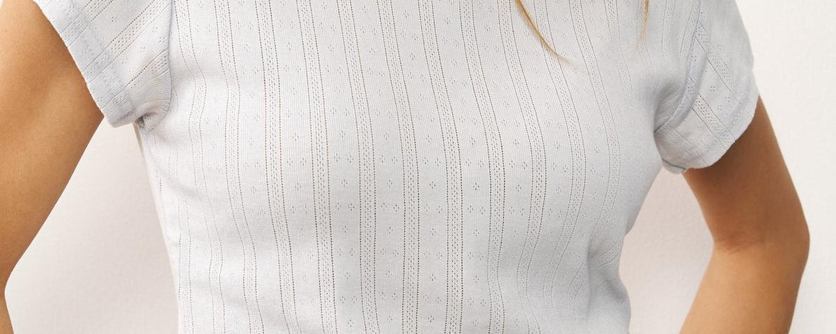 חולצת ניקי בלה שרוול קצר אפור בהיר