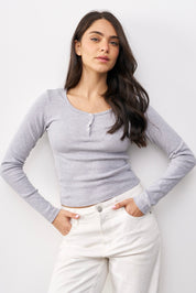 חולצת בייסיק מור אפור