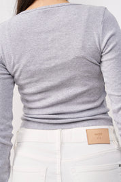 חולצת בייסיק מור אפור